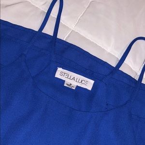 Blue Two Layer Flowy Tank 💙